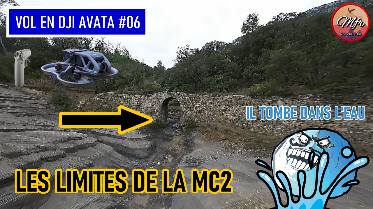 Je mets en contrainte mon DJI AVATA qui TOMBE DANS L'EAU Je mets en contrainte mon DJI AVATA qui TOMBE DANS L'EAU